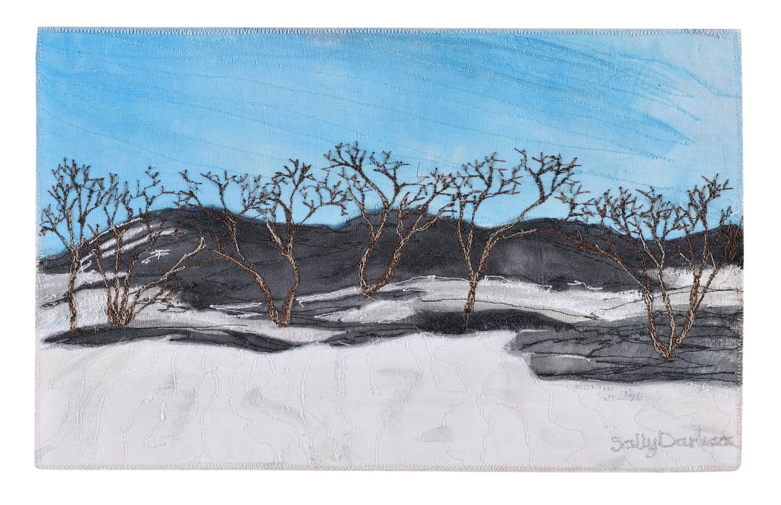 Icy Volcanic Land- framed