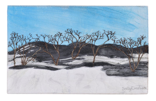 Icy Volcanic Land- framed