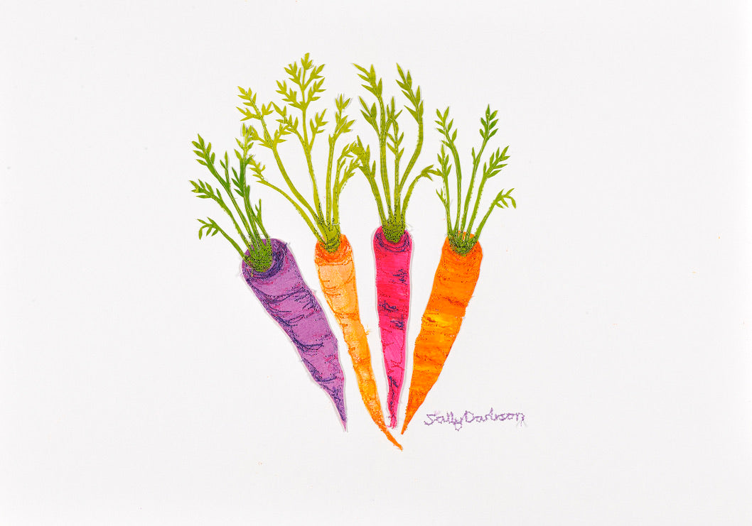 4 Close Carrots - framed