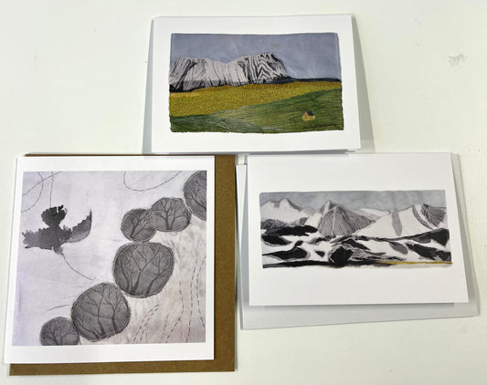 3 Cards, Snow and Ice