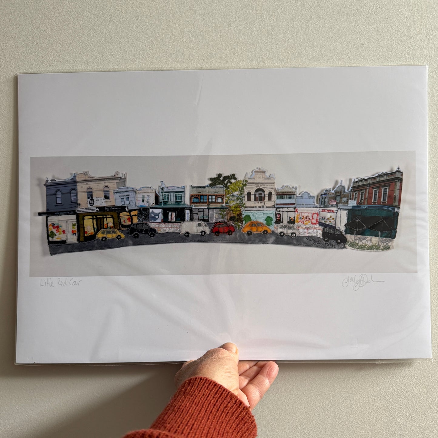 A3 Print -Little Red Car