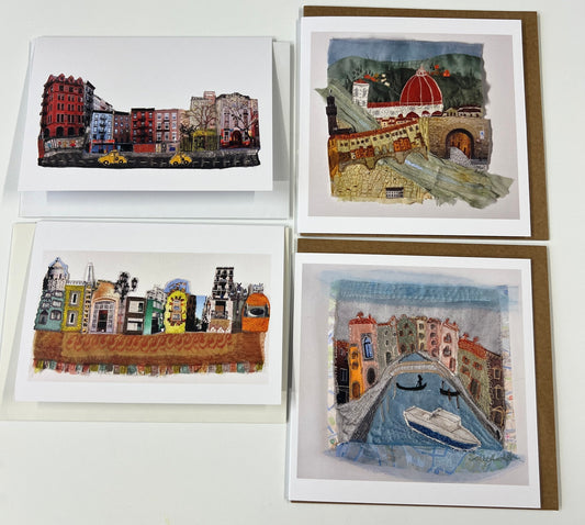 4 cards, 4 cities