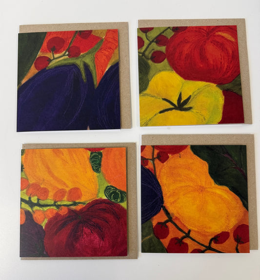 4 Cards- Summer Produce