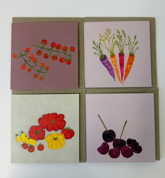 4 Card Fruit & Veg Collection