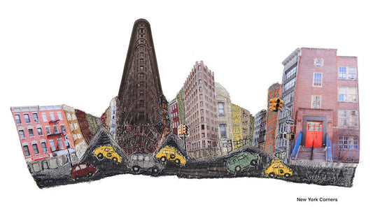 New York Corners- A3 Print