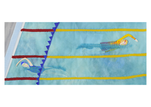 Swimming A3 Print
